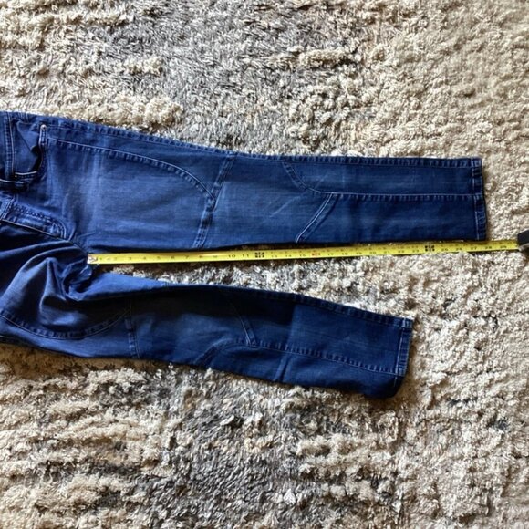 LRL Ralph Lauren Blue Stretch Denim Biker Jeans Women’s Size 8 - Picture 6 of 6